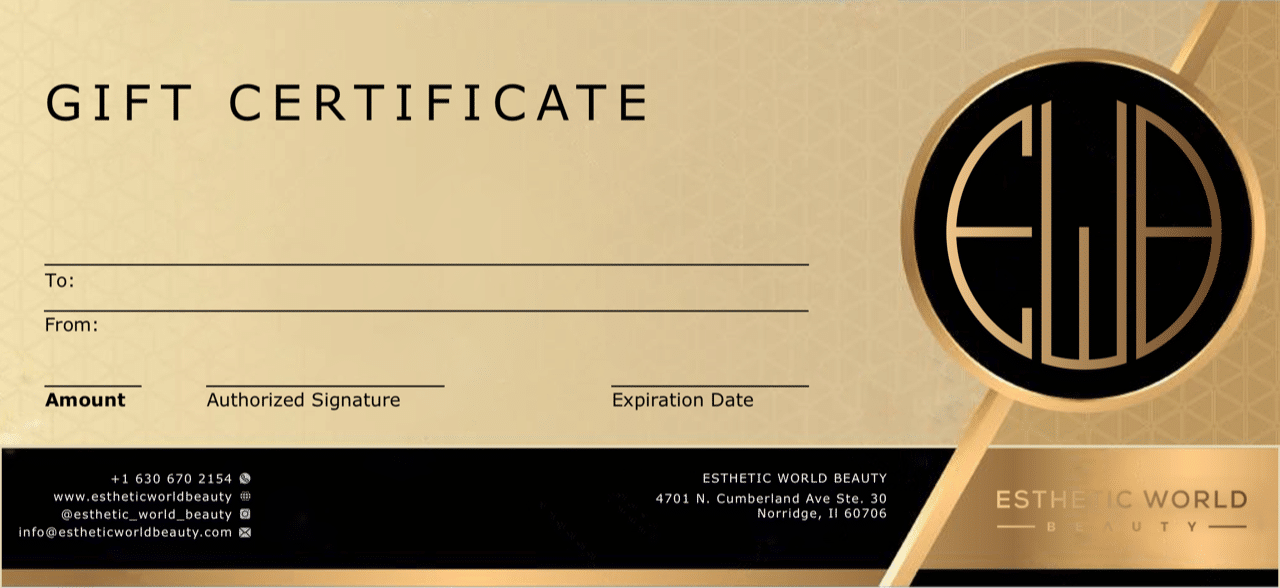 Esthetic World Beauty Gift Certificate